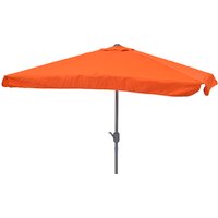 MERXX Sonnenschirm, BxHxT: 230 x 256 x 160 cm, Polyester/Aluminium, terracottafarben - braun von Merxx
