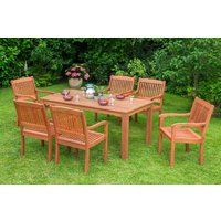 Maracaibo Set 7tlg. Tisch 170x90 cm von Merxx