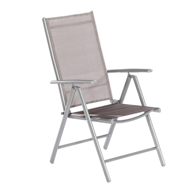 Merxx Amalfi Klappsessel 5 Positionen 2er-Set Diamantbraun von Merxx