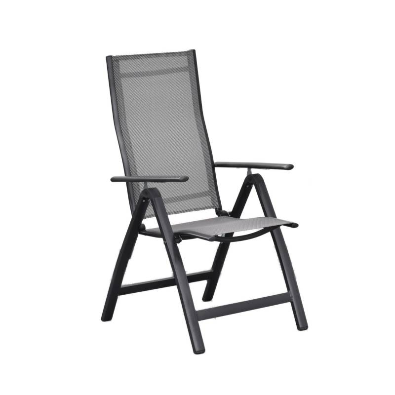 Merxx Carrara Gartensessel 2er-Set Klappbar Graphit-Diamant von Merxx