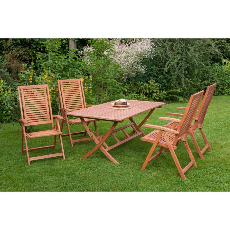 Merxx Codroba Set 5-tlg. 4 Klappsessel Klapptisch 160 x 90 cm Merxx Codroba Set 5-tlg. 4 Klappsessel Klapptisch 160 x 90 cm von Merxx