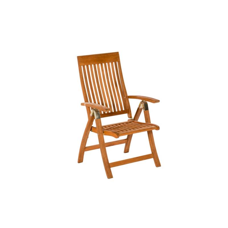 Merxx Comodoro Set 9-tlg 8 Klappsessel Auszieh-Gartentisch 185 (370) x 90 (73)cm von Merxx