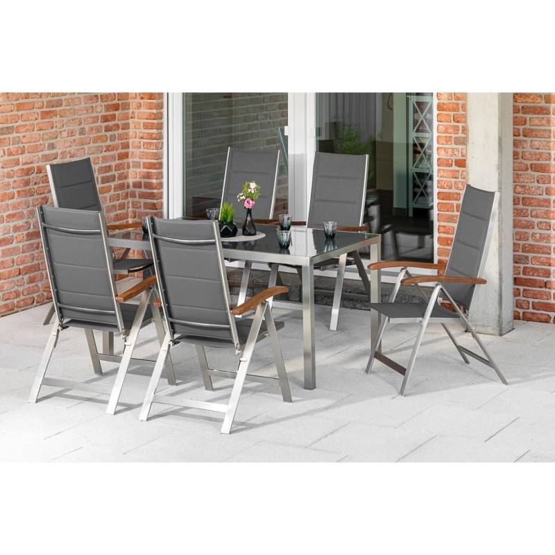 Merxx Ferrara Set 7-tlg. Gartentisch 150 x 90 cm von Merxx