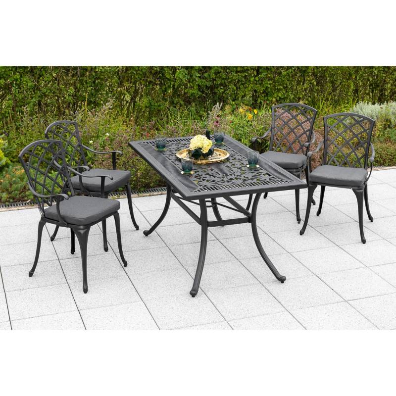 Merxx Gartenmöbel-Set Rhodos 9-teilig 140 cm x 80 cm von Merxx
