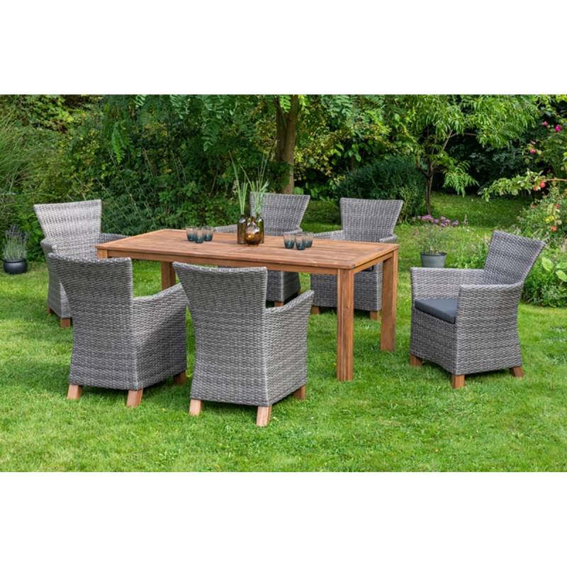 Merxx Gartenmöbel-Set Toskana 13 -tlg. Grau FSC® von Merxx