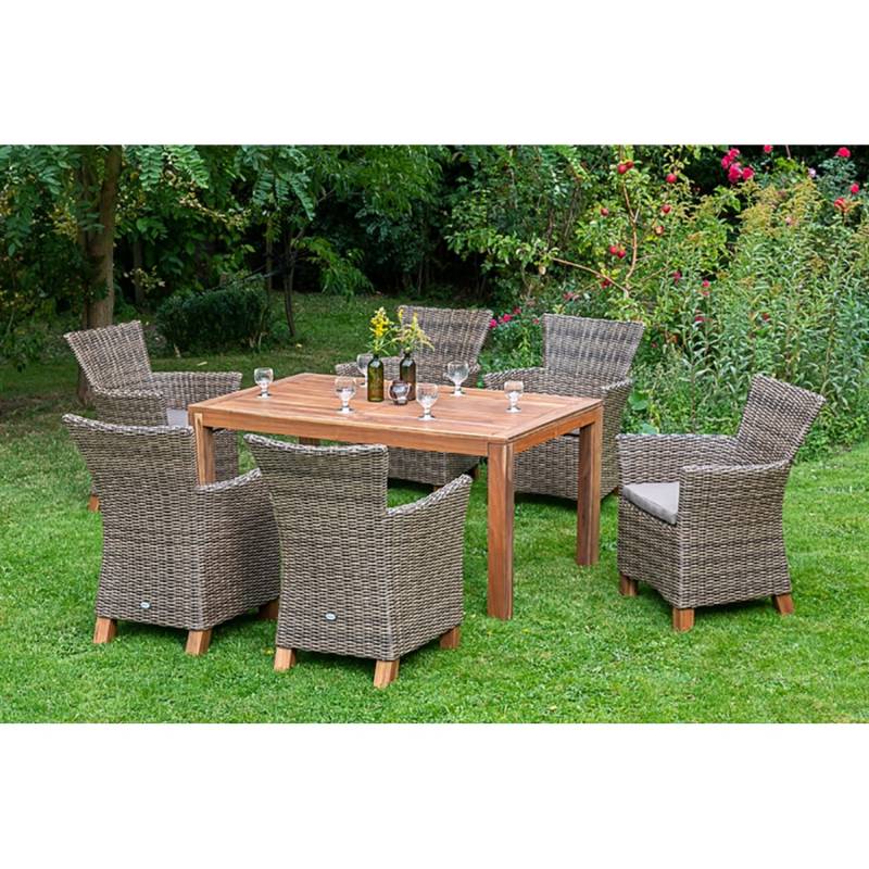 Merxx Gartenmöbel-Set Toskana 13 -tlg. Natur FSC® von Merxx