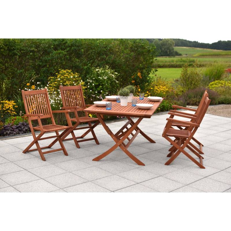 Merxx Gartenmöbelset Rio 5tlg. inkl. Klappsessel u. Klapptisch Merxx Gartenmöbelset Rio 5tlg. inkl. Klappsessel u. Klapptisch von Merxx