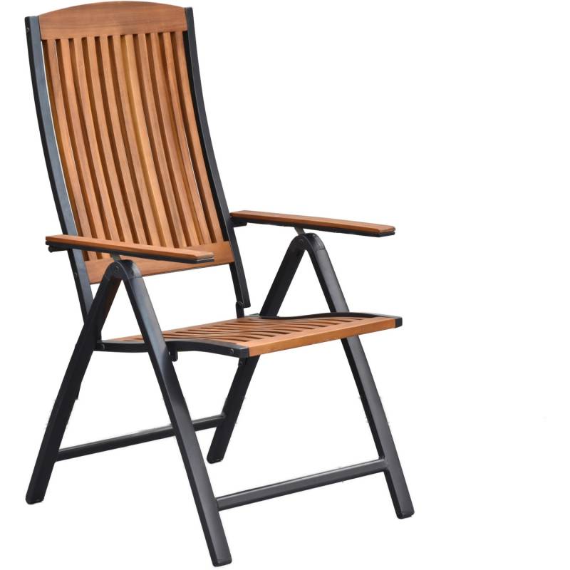 Merxx Gartensessel Athos Klappsessel Aluminium/Akazie von Merxx