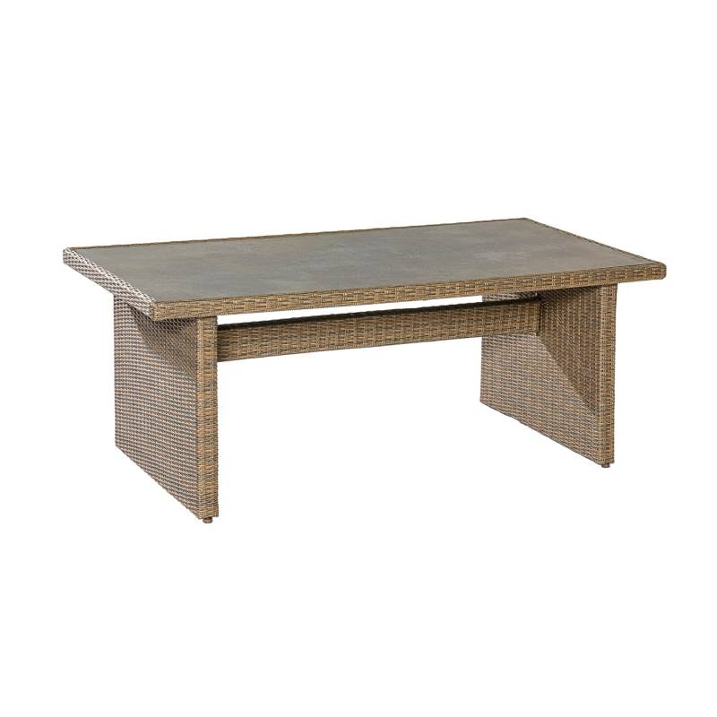 Merxx Gartentisch 200 x 100 cm Aluminium Kunststoffgeflecht von Merxx