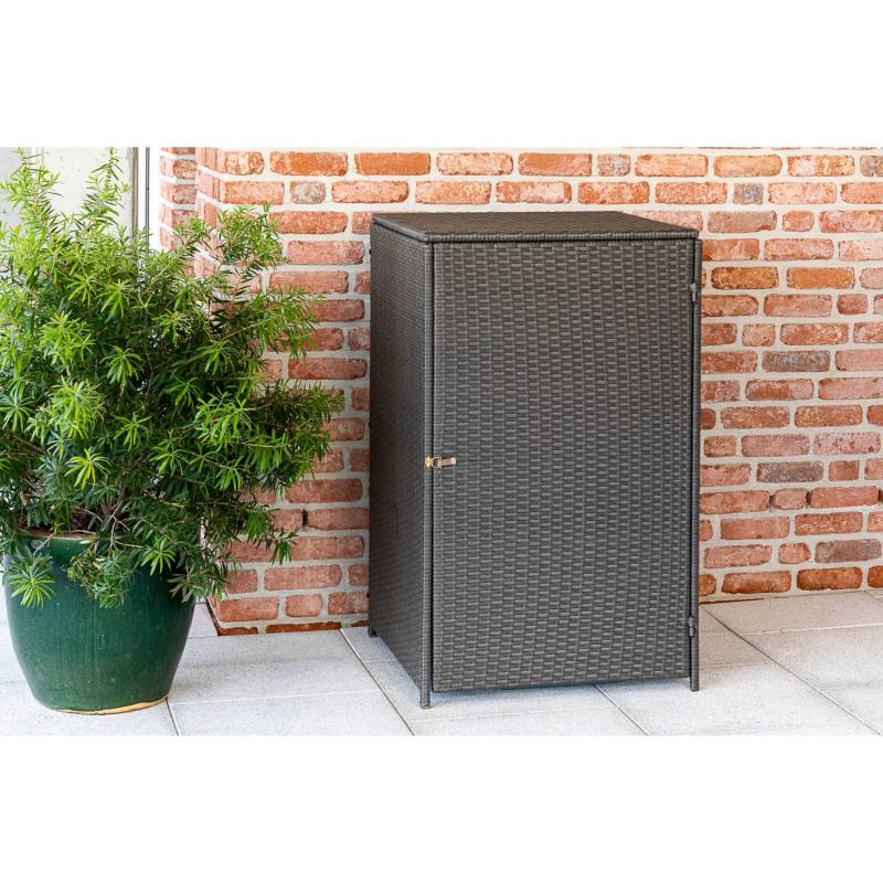 Merxx Mülltonnenabdeckung 64 x 64 x 109 cm Grau von Merxx