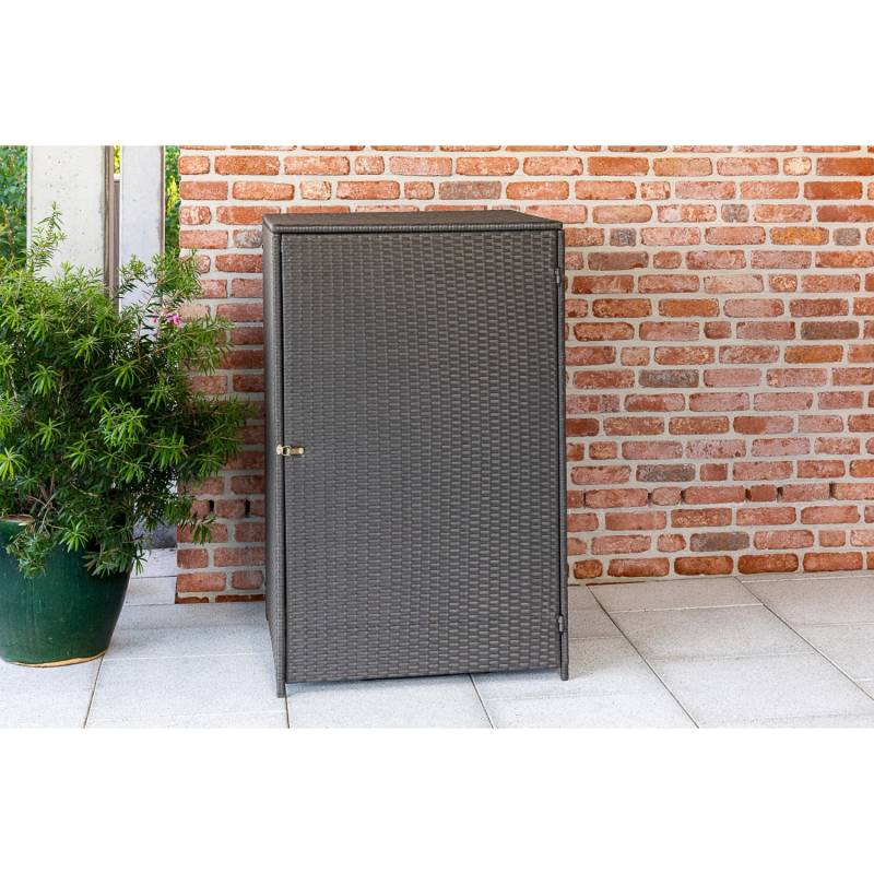Merxx Mülltonnenabdeckung 76 x 76 x 123 cm Grau von Merxx