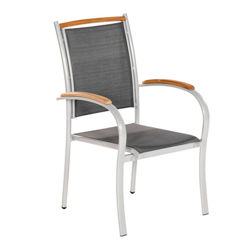 Merxx Siena Stapelsessel 2er-Set Silber-Grau von Merxx