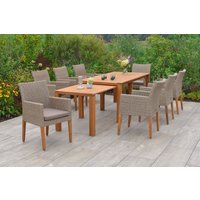 Ranzano Set 9tlg. Flex-Ausziehtisch von Merxx