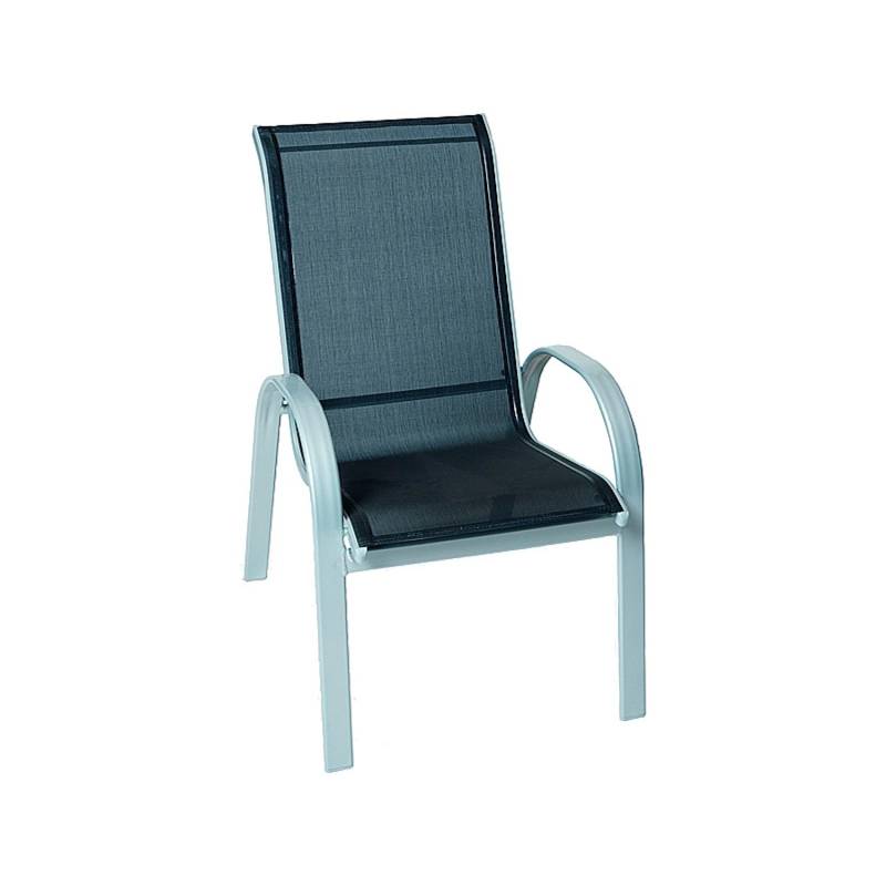 Stapelstuhl Amalfi 2er-Set Schwarz von Merxx
