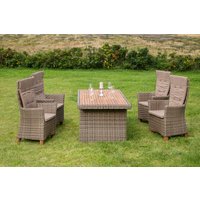 Toskana Set 9tlg. Tisch 185x90 cm von Merxx