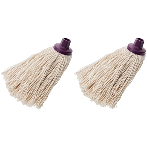 Mery 0402.41 Wischmop aus 100% Baumwolle mit extragroßem Kopf (Packung mit 2) von Mery