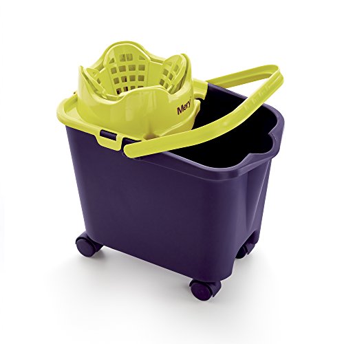 Mery 0336.09 Mop Bucket with Wheels 14 Litre Capacity [Purple] von Mery
