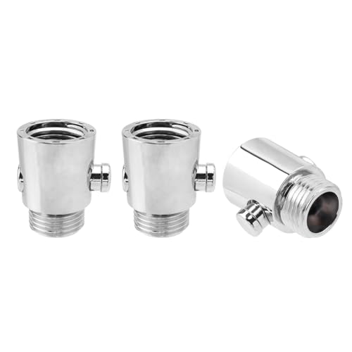 Mesee 3 Stück Duschkopf Absperrventil G1/2, Duschkopf Absperrventil, Durchflussbegrenzer Dusche, Wasserdurchfluss Regelventil Dusche Head, Absperrventil Durchflussbegrenzer für Duschköpfe, Brauseschlä von Mesee
