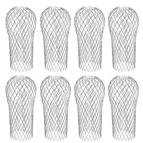Mesee 8 Stück Regenrinnensieb Fallrohr, Rund Fallrohrschutz, Dachrinnenschutz Alu Rinnensieb, Rinnenschutz Blatt Rinnensieb, Aluminium Regenrohrschutz für Fallrohre, Moos, Schlamm, Bälle Mesee 8 Stück Regenrinnensieb Fallrohr, Rund Fallrohrschutz, Dachrinnenschutz Alu Rinnensieb, Rinnenschutz Blatt Rinnensieb, Aluminium Regenrohrschutz für Fallrohre, Moos, Schlamm, Bälle von Mesee