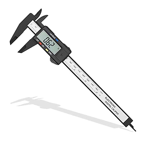 Mesee Digitaler Messschieber, 150 mm Genauigkeit LCD Digital Messschieber Gauge Kohlefaser Elektronisches Mikrometer Lineal Messwerkzeug für Länge Breite Tiefe Innendurchmesser und Außendurchmesser Mesee Digitaler Messschieber, 150 mm Genauigkeit LCD Digital Messschieber Gauge Kohlefaser Elektronisches Mikrometer Lineal Messwerkzeug für Länge Breite Tiefe Innendurchmesser und Außendurchmesser von Mesee