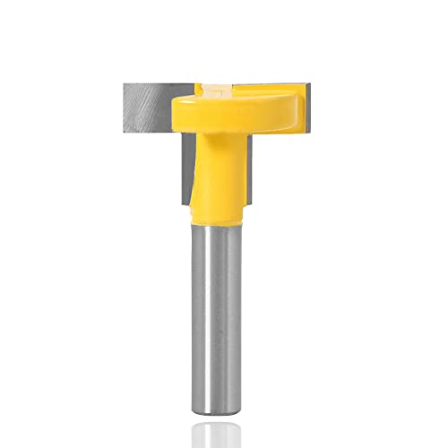 Mesee T-Nut Fräser Set, T-Track Slotting Fräser Router Bit, Oberfräse Fräser set 8mm Schaft, T-Nut Router Bits, Fräsen Werkzeug Set für Die Holzbearbeitungswerkzeug Bit von Mesee