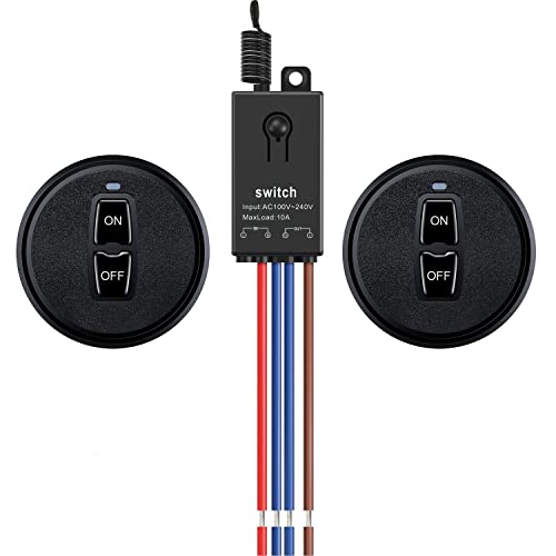 Meskliu Mini Relais,Funkschalter mit Fernbedienung,AC 220V/230V/240V 10A Funk Relais Wandschalter mit 328ft Long Range für Haushaltsgeräte, Deckenleuchten,Wasserpumpe,Elektrogeräte. Meskliu Mini Relais,Funkschalter mit Fernbedienung,AC 220V/230V/240V 10A Funk Relais Wandschalter mit 328ft Long Range für Haushaltsgeräte, Deckenleuchten,Wasserpumpe,Elektrogeräte. von Meskliu
