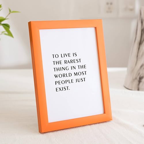 Mesnt 20x25cm Bilderrahmen MDF Rechteck Fotorahmen/Bilder Rahmen, zum Aufhängen, Orange Mesnt 20x25cm Bilderrahmen MDF Rechteck Fotorahmen/Bilder Rahmen, zum Aufhängen, Orange von Mesnt