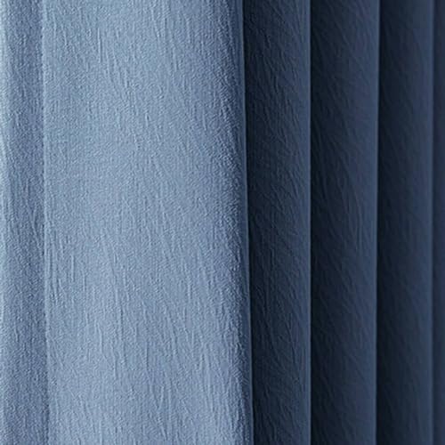 Gardinen Verdunkelungsvorhang, Dunkelblaue thermoisolierte Verdunkelungsvorhänge mit Ösen für Schlafzimmer und Wohnzimmer102 x 214 cm Gardinen Verdunkelungsvorhang, Dunkelblaue thermoisolierte Verdunkelungsvorhänge mit Ösen für Schlafzimmer und Wohnzimmer102 x 214 cm von Mesnt