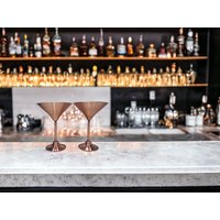 Kupfer Cocktail Martini Glas | 2Er Set, Kelch, Doppel Tasse von MesopotamiaArtDesign