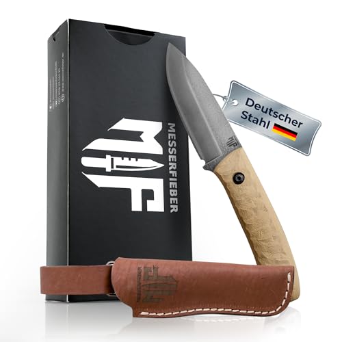 Messerfieber Waschbärklinge Beige – Outdoormesser – Full-Tang 1.4116 Stahlklinge, Stonewash Finish – Lederscheide optional – Messer Outdoor, Angelmesser, Camping Messer mit 58 HRC Härte Messerfieber Waschbärklinge Beige – Outdoormesser – Full-Tang 1.4116 Stahlklinge, Stonewash Finish – Lederscheide optional – Messer Outdoor, Angelmesser, Camping Messer mit 58 HRC Härte von Messerfieber M F