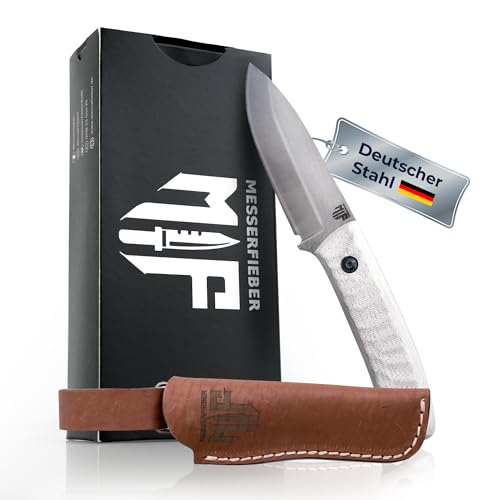 Messerfieber Waschbärklinge Weiß – Outdoormesser – Full-Tang 1.4116 Stahlklinge, Stonewash Finish – Lederscheide optional – Messer Outdoor, Angelmesser, Camping Messer mit 58 HRC Härte Messerfieber Waschbärklinge Weiß – Outdoormesser – Full-Tang 1.4116 Stahlklinge, Stonewash Finish – Lederscheide optional – Messer Outdoor, Angelmesser, Camping Messer mit 58 HRC Härte von Messerfieber M F