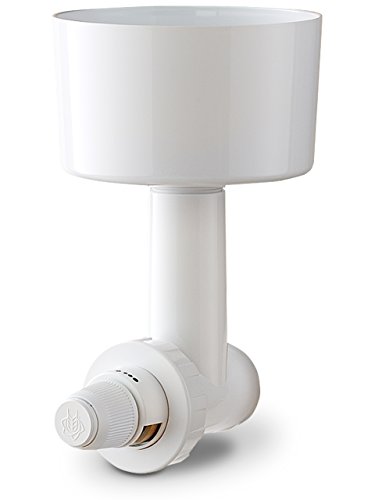 Getreide-Muehle von Messerschmidt mit Adapter für Kuechenmaschine KENWOOD Elite Chef KVL63xx, KVC53xx ab 2017 mit neuem Anschluss, weiß. Stahl-Kegel-Mahlwerk. Bewaehrtes Zubehoer von Messerschmidt Getreidemühlen