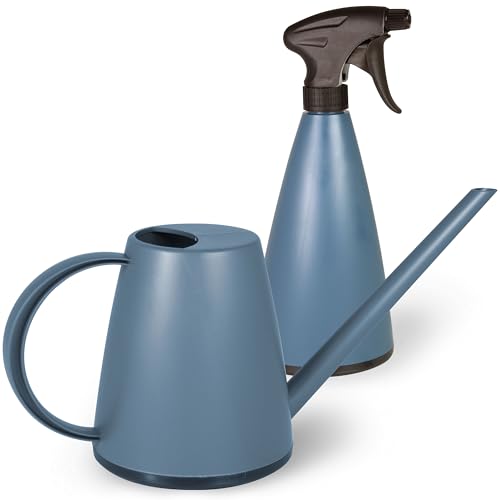 Mesto LUCKY Marine Gießkanne 1L SET inkl. MINI Marine Handzerstäuber 0,79L | Sprühflasche & Giesskanne für Zimmerpflanzen & Garten | Bewässerung & Pflanzenpflege | Verstellbare Düse | Indoor & Outdoor Mesto LUCKY Marine Gießkanne 1L SET inkl. MINI Marine Handzerstäuber 0,79L | Sprühflasche & Giesskanne für Zimmerpflanzen & Garten | Bewässerung & Pflanzenpflege | Verstellbare Düse | Indoor & Outdoor von Mesto