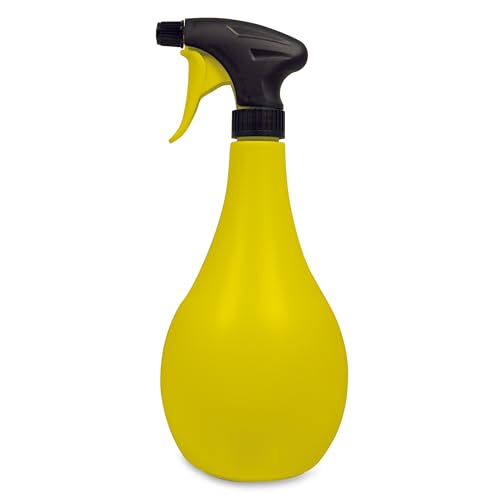 Mesto Handzerstäuber Maja Sun (Sprühflasche, 1 Liter, gelb Handsprüher, 360° Funktion, Pumpsprüher) 3111G von Mesto