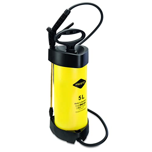 Mesto 3232M Drucksprühgerät Flori M (5 Liter, 3 bar, aus Kunststoff, gelb/schwarz, 19,5 x 20 x 52 cm) von Mesto