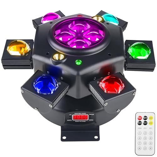 DJ-Partylicht, 150 W RGBW 4-in-1-LEDs, DJ-Bühnenlichter, Dmx 512-Steuerung, stufenlose Rotation, DJ-Lichter mit aktiviertem Ton für Hochzeits-DJ-Partys und Live-Haus DJ-Partylicht, 150 W RGBW 4-in-1-LEDs, DJ-Bühnenlichter, Dmx 512-Steuerung, stufenlose Rotation, DJ-Lichter mit aktiviertem Ton für Hochzeits-DJ-Partys und Live-Haus von MetYonLaser