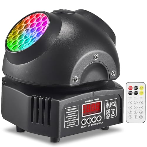 Moving Head Light RGBW LED DJ Bühnenlichter mit 11-Kanal-DMX-Steuerung und Soundaktivierung für Party Home KTV Bar von MetYonLaser