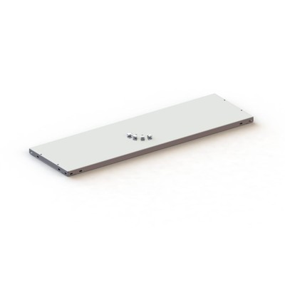 Abdeckboden 1000 x 300 RAL 7035 Compact kpl. mit 4 Fachbodenträger von Meta