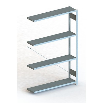 Anbauregal CLIP 230 S3 2000 x 1300 x 300 vzk kpl. mit 4 Böden von Meta