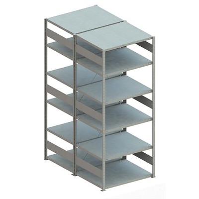 Doppel-Grundregal CLIP 230 2500 x 1000 x 800 RAL 7035 kpl. mit 2 x 6 Böden Doppel-Grundregal CLIP 230 2500 x 1000 x 800 RAL 7035 kpl. mit 2 x 6 Böden von Meta