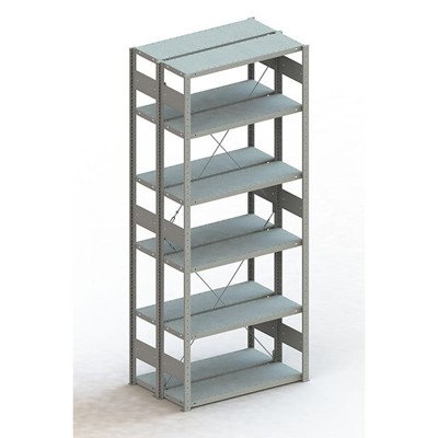 Doppel-Grundregal CLIP 230 S3 2500 x 1000 x 300 RAL 7035 kpl. mit 2 x 6 Böden Doppel-Grundregal CLIP 230 S3 2500 x 1000 x 300 RAL 7035 kpl. mit 2 x 6 Böden von Meta