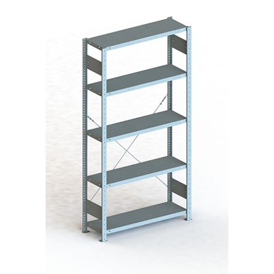 Grundregal CLIP 100 S3 Längsriegel 2000x1000x300 5 Böden, RAL 7035, zerlegt Grundregal CLIP 100 S3 Längsriegel 2000x1000x300 5 Böden, RAL 7035, zerlegt von Meta