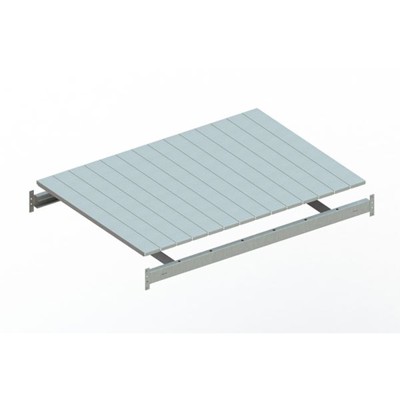 MINI-RACK Zusatzboden 1400 x 1050mm verzinkt kpl. mit Stahlpaneele von Meta