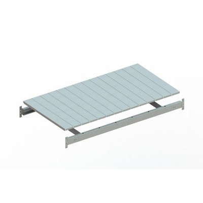 MINI-RACK Zusatzboden 1400 x 800mm verzinkt kpl. mit Stahlpaneele von Meta