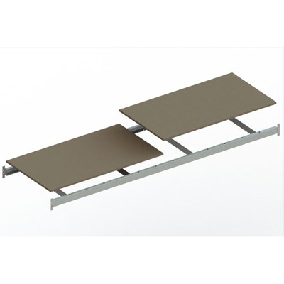 MINI-RACK Zusatzboden 2600 x 800mm verzinkt kpl. mit Spanplatte MINI-RACK Zusatzboden 2600 x 800mm verzinkt kpl. mit Spanplatte von Meta