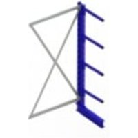 Meta Kragarmregal Anbau IPE120 einseitig 2000 x 1000 x 500 mm Enzianblau + 4 Armen je Ständer von META