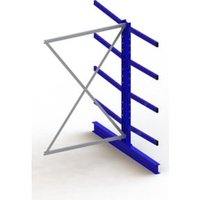 Meta Kragarmregal Anbau IPE140 doppelseitig 2000 x 1300 x 1600 mm Enzianblau + 8 Armen je Ständer Meta Kragarmregal Anbau IPE140 doppelseitig 2000 x 1300 x 1600 mm Enzianblau + 8 Armen je Ständer von META