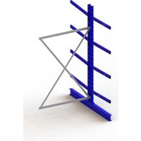 Meta Kragarmregal Anbau IPE140 doppelseitig 2500 x 1300 x 1600 mm Enzianblau + 8 Armen je Ständer Meta Kragarmregal Anbau IPE140 doppelseitig 2500 x 1300 x 1600 mm Enzianblau + 8 Armen je Ständer von META