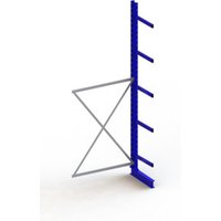 Meta Kragarmregal Anbau IPE140 einseitig 3500x1300x600 mm Enzianblau + 5 Armen + Ständer Multistrong M Meta Kragarmregal Anbau IPE140 einseitig 3500x1300x600 mm Enzianblau + 5 Armen + Ständer Multistrong M von META