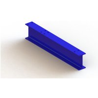Meta Kragarmregal Einfachfuß IPE140 600 mm (830) Enzianblau für Multistrong M von META